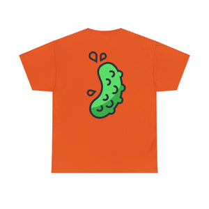 Logo Front, Pickle on the Back -  Heavy Cotton Tee