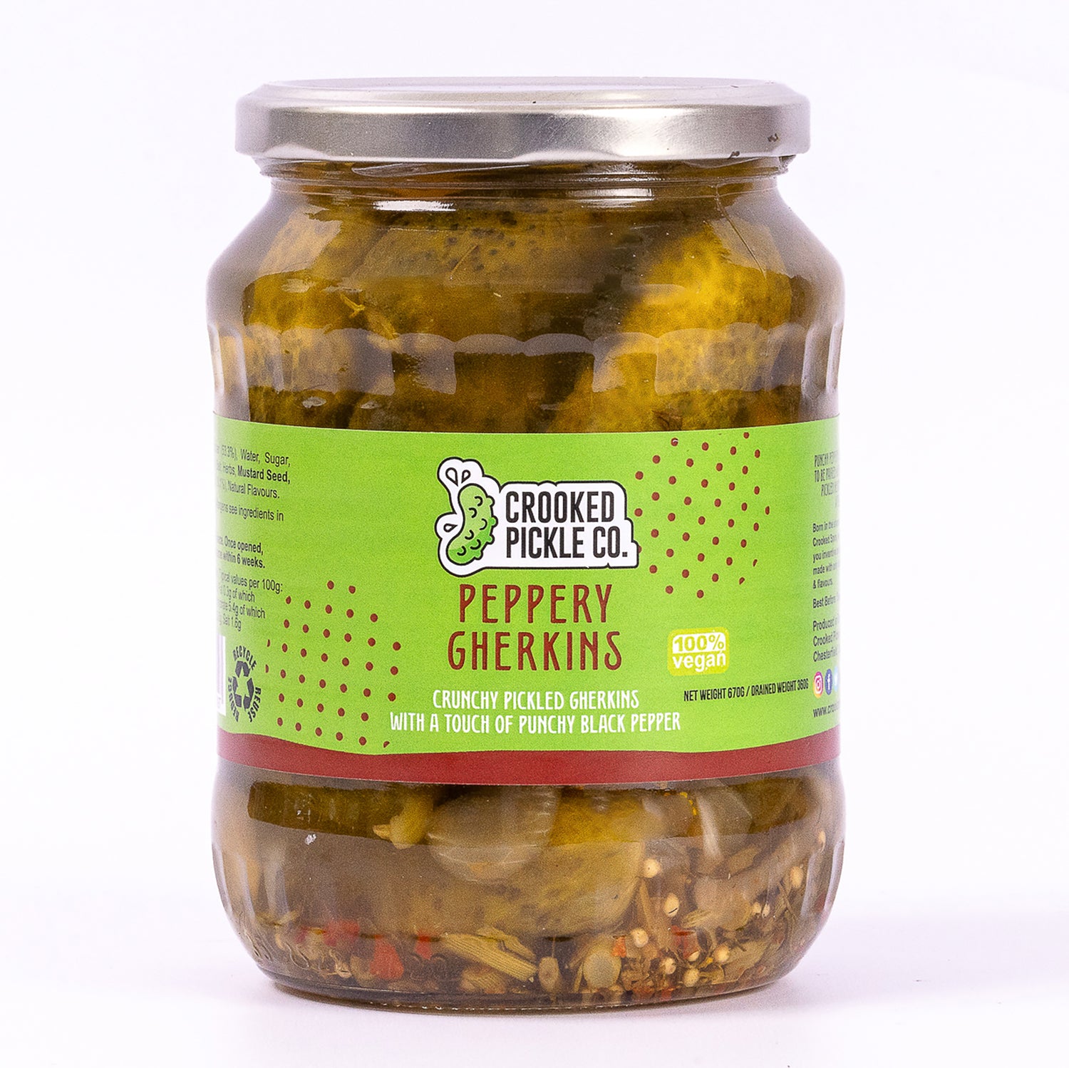 Pepper pickles in vinegar pickled in a jar.