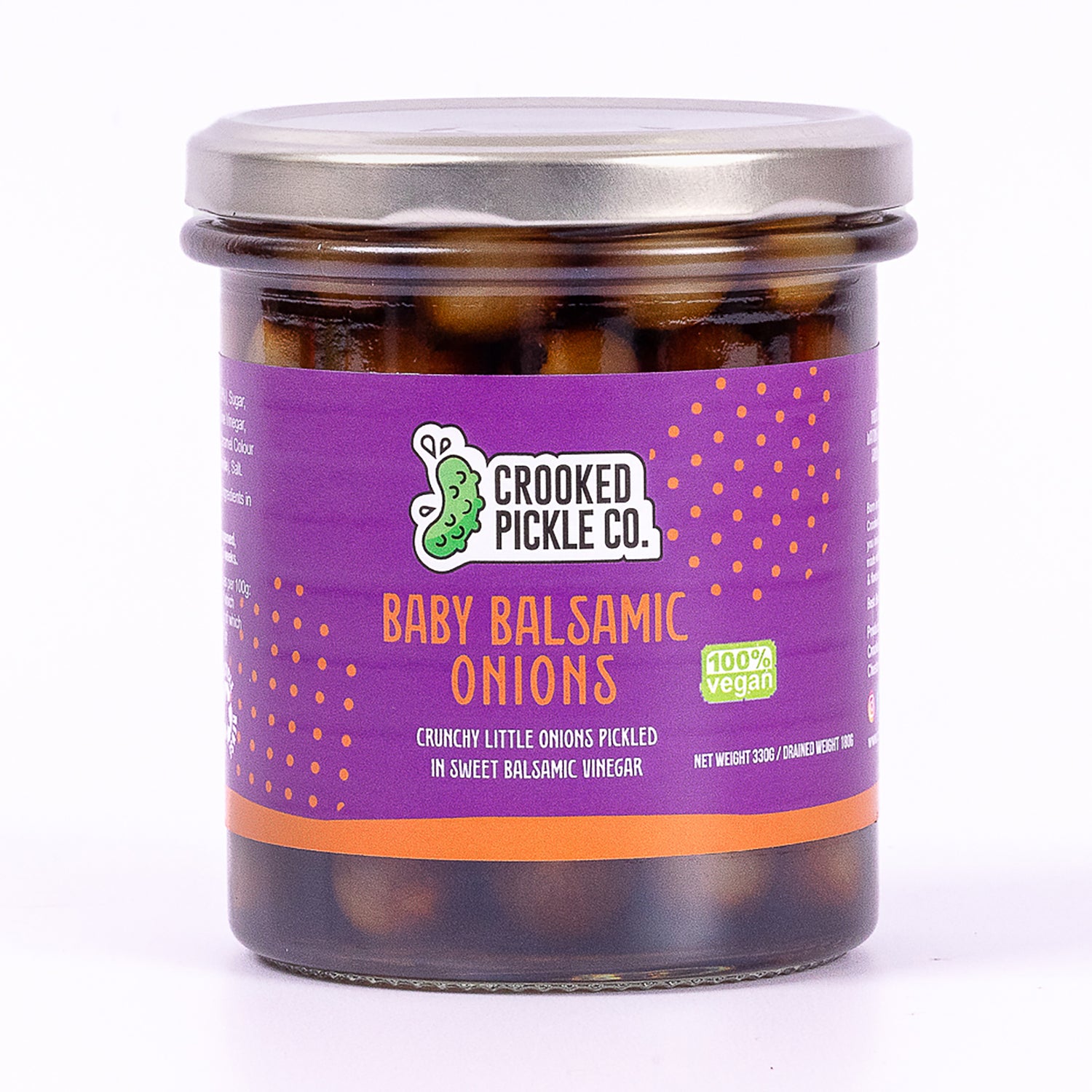 Sweet pickled onions for cheese